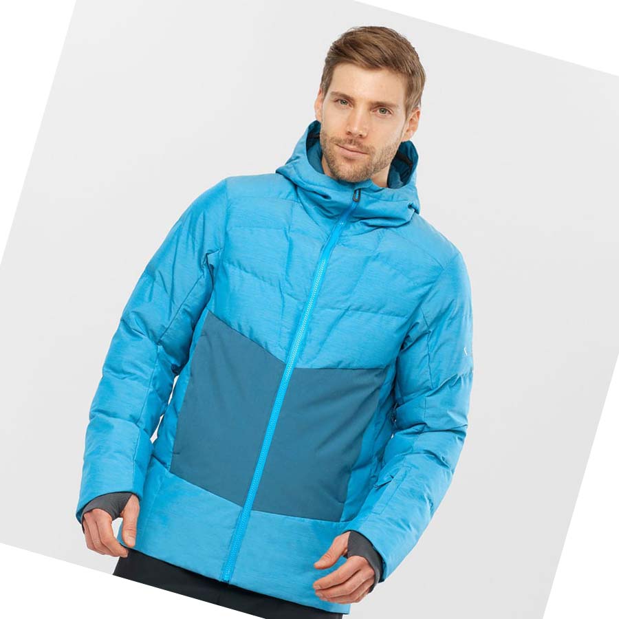 Salomon SNOWSHELTER INSULATED Erkek Ceket Mavi | TR 3299XYU